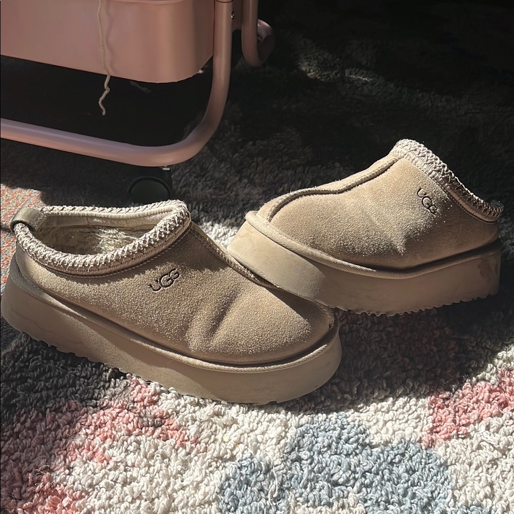 UGG Women's Tan Slip-On Shoes